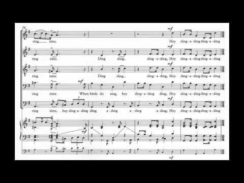 It Was a Lover and His Lass (J. Rutter) Score Animation