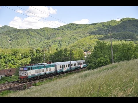 Caimano E656 435 mit Pilgerzug 14057 (Lourdes-Udine) bei Rigoroso