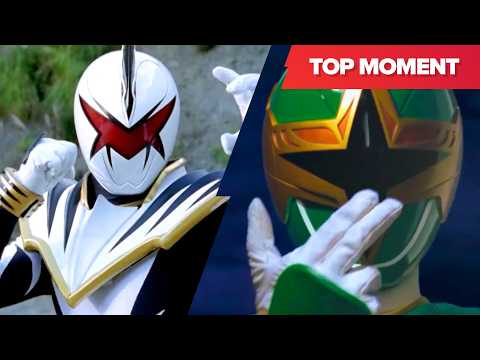 Green Ranger & White Dino Ranger Ultimate Team Up | Power Rangers Dino Thunder | Top Moments
