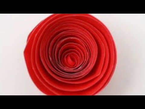 How to make a swirl paper flower