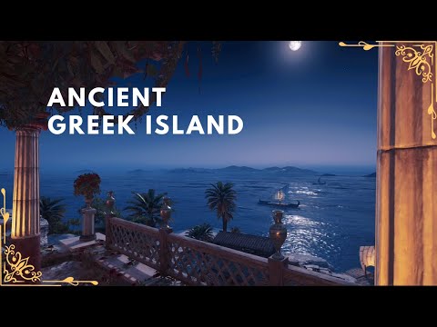 Ancient Greek Island Ambience | AC Odyssey | Relaxing  | 1 Hour