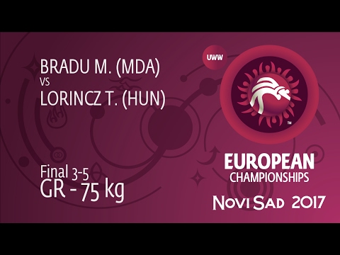 BRONZE GR - 75 kg: T. LORINCZ (HUN) df. M. BRADU (MDA) by FALL, 8-0