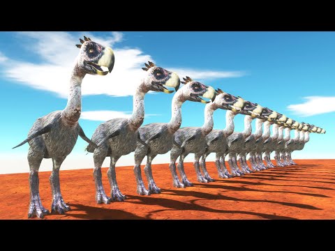 Dinosaur vs Mammal TERROR BIRD DeathRun - Animal Revolt Battle Simulator PÁSSARO DO TERROR