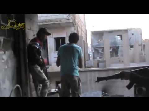 استهداف عناصر النظام في حي الموظفين بقنابل يدوية الصنع من قبل لواء المرابطين في دير الزور