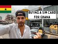 Buying a Sim Card for Ghana at Accra Airport