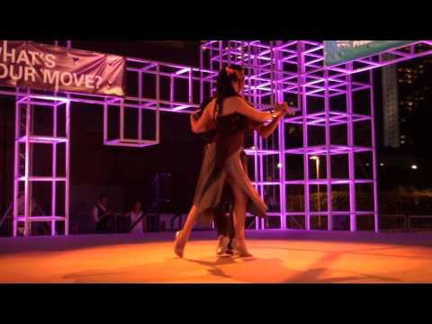  Aizad Jasman  and  Kim Dy Liacco  are  dancing  at  Esplanade dans festival  in  2015