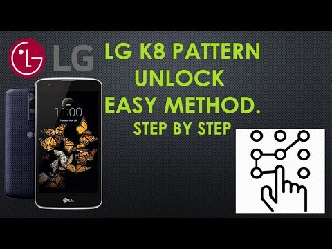 How to pattern password unlock LG K8 (k350k) | K7, K10 |  How to HARD RESET LG K7, K8, K10 -You Tube