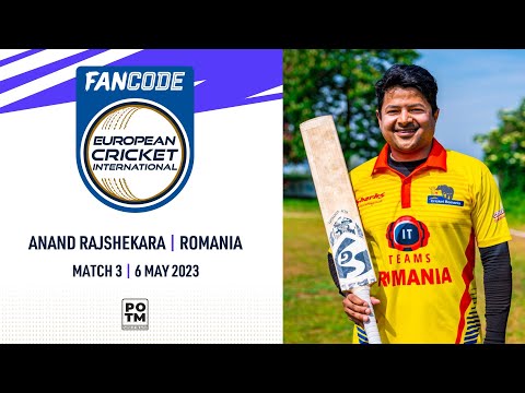 POTM: A. Rajshekara - ROM vs FRA | Highlights | FanCode ECI Italy, Milan | 6 May 2023 | ECI23.042