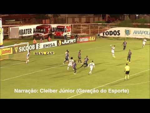 Gol Anápolis 1x0 Goianésia - narração: Cleiber Júnior (Geração do Esporte)
