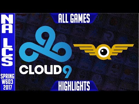 Cloud 9 vs Fly Quest Highlights All Games - NA LCS W6D3 Spring 2017 - C9 vs FLY All Games