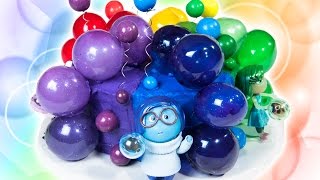 Inside Out Cake with Edible Gelatin Bubbles from Cookies Cupcakes and Cardio