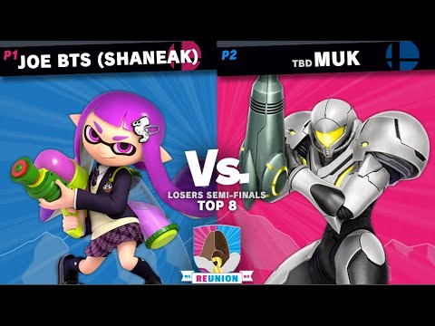 Reunion 2 Top 8 Losers Semi-Finals - Joe BTS aka Shaneak (Inkling) v Muk (Samus)