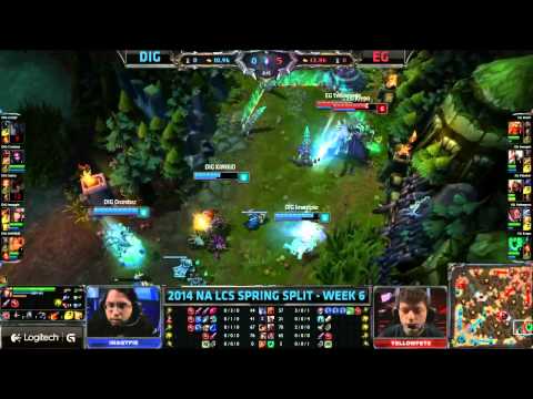 Dignitas vs Evil Geniuses NA LCS Week 6 League of Legends 2014 Dig EG