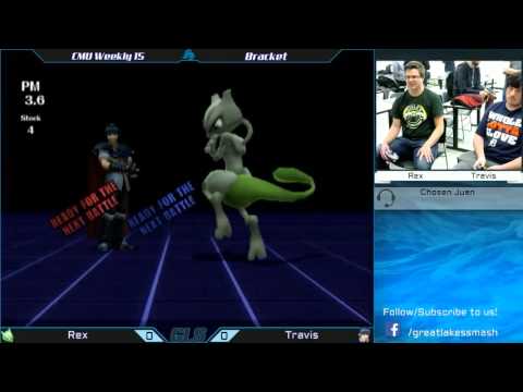 CMU Weekly 15 - Rex (Mewtwo) vs. Travis (Marth/Puff)