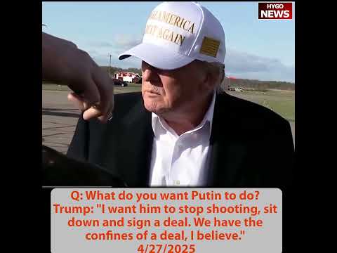 Trump & Eagles running back Barkley; Trump on Zelenskyy & Putin: good meeting sit down & sign a deal