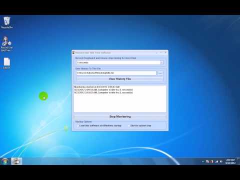 Record User Idle Time Software
