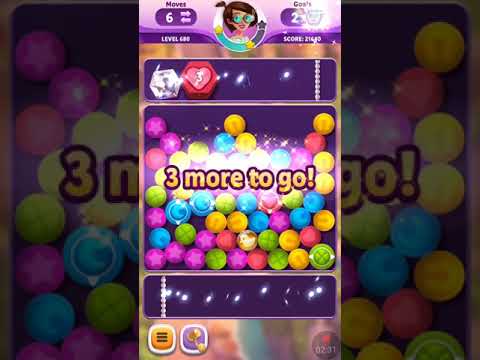 Diamond Diaries Saga Level 680 ~ HARD LEVEL ~ NO BOOSTERS