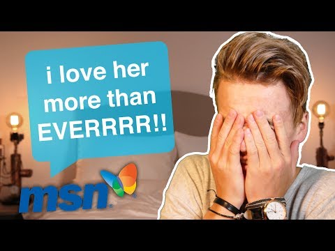 REACTING TO MY MSN CHATS Video