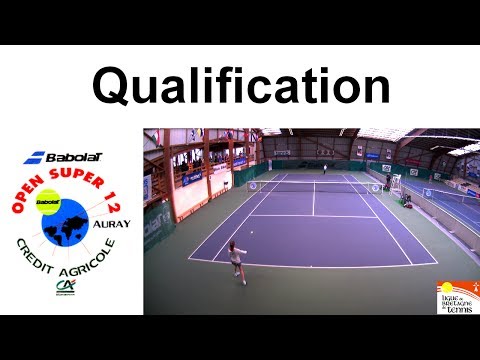 Victoire de Clairotte sur Marandel (6-2/6-4) - Open Super 12 Auray - tennis