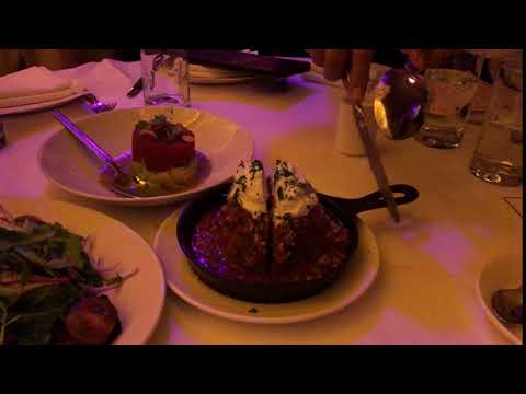 Cutting into Lavo’s signature meatball