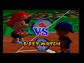 Mario Tennis N64 Doubles Tournament Longplay