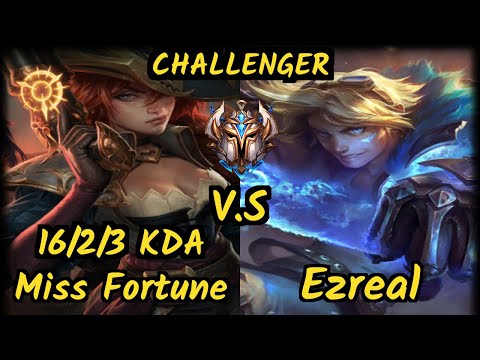 C9 Sneaky (MISS FORTUNE) vs EZREAL - 16/2/3 KDA BOTTOM ADC CHALLENGER GAMEPLAY - NA