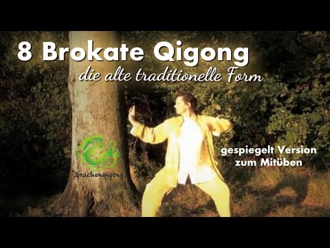 🐉 8 Brokate Qigong - die alte traditionelle Form - Baduanjin - zum Mitüben gespiegelte Form