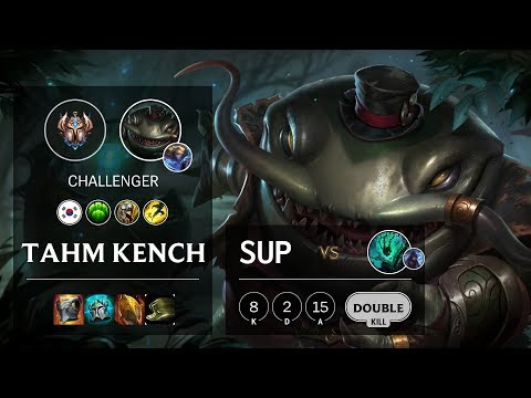 Tahm Kench Support vs Thresh - KR Challenger Patch 10.10