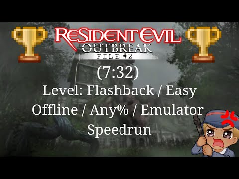 Resident Evil Outbreak File #2 Flashback Easy in 7:32 IGT EMU