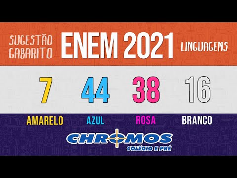 Gabarito ENEM 2021 CHROMOS - Prova Amarela: Questão 07 | Linguagens e Códigos