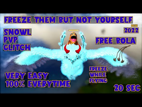 Snow Owl PvP Glitch ┃ Freeze Them But Not Yourself ┃Ark Official Small Tribes ┃ #shorts