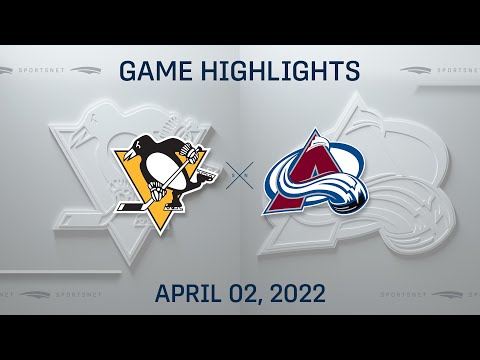 NHL Highlights | Penguins vs. Avalanche - Apr. 2, 2022