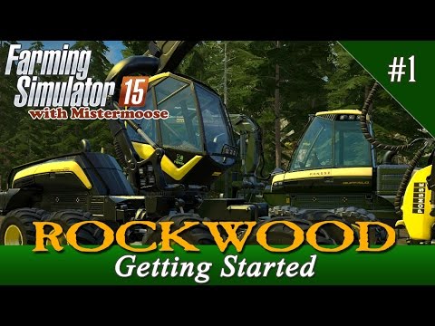 Farming Simulator 2015 - Rockwood  Ep01 - Forestry with Dual Joysticks
