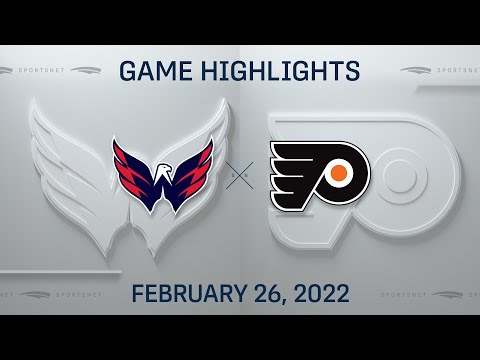 NHL Highlights | Capitals vs. Flyers - Feb. 26, 2022