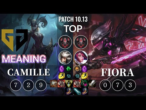 GEN Meaning Camille vs Fiora Top - KR Patch 10.13