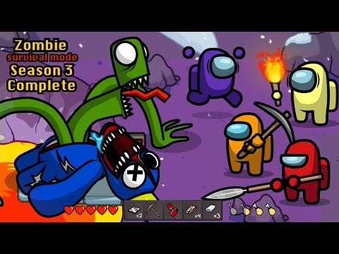 Season 3 Complete - Survival Mode 🛠 Rainbow Friends Among Us Zombie