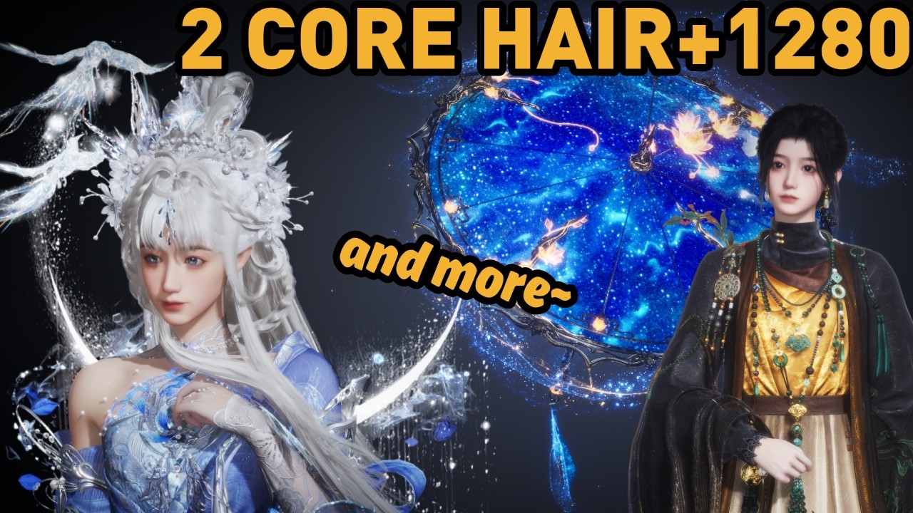 New 2-Core Hair, 1280 Skin, Sound Jade Umb + Mo, And A Lot of New Stuff on CN WWM (October 2026)