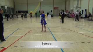preview picture of video 'Hobby Latin Dance Cup 2014 (Aruküla) - Adult D class Samba'