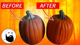 How to Make a Foam Pumpkin Look Real!