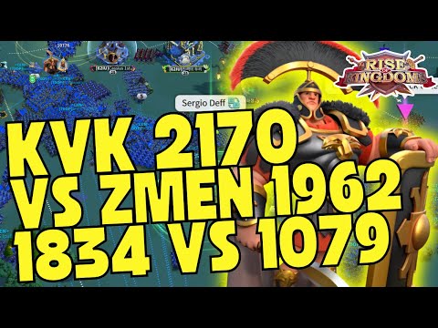 CUS KEJER 3B KILL KVK 2170 vs 1962 1433 ZMEN | 1834 2112 vs 1079 | Rise Of Kingdoms ROK Indonesia