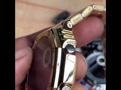 Analog-digital new casio g shock dual time chain strap watch...