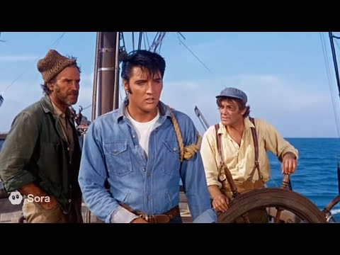 👑 Elvais starring in "VIVA LAS JAWS" (1962) – Lost Film Parody - Shark Musical Horror [AI]