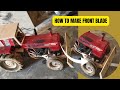 How To Make A Mini Tractor Front Blade DIY Powerful Tractor Attachment Create Craft