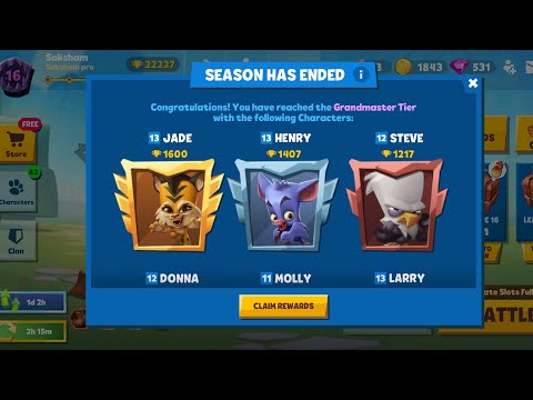 Season end rewards | Zooba | Jade GM-3 | Henry GM-2| Subscribe and like and also comment