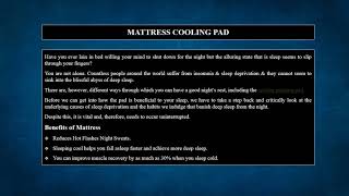 Mattress Cooling Pad