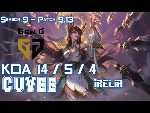 Gen CuVee IRELIA vs FIORA Top - Patch 9.13 KR Ranked