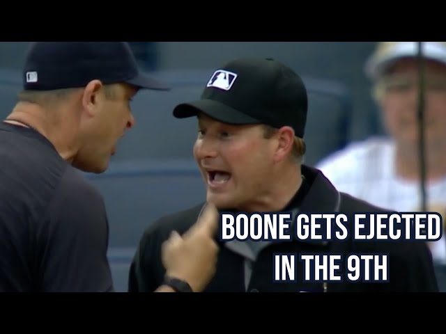 Boone disagrees with the Ump and gets ejected, a breakdown