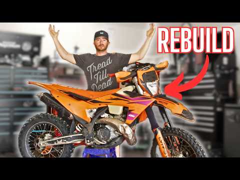 Piston Is COOKED! | Step By Step How To Video Top End Rebuild KTM 300 Two Stroke Dirt Bike