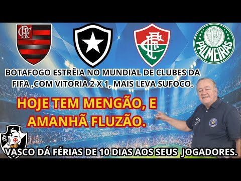 BOTAFOGO ESTRÉIA COM VITORIA NO MUNDIAL DE CLUBES,E HOJE TEM MENGÃO E AMANHÃ SERÁ A VEZ DO TRICOLOR.