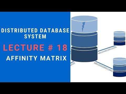 Attribute Affinity Matrix With Example in Distributed Database System Lecture 18
